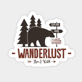 Wanderlust Badge Sticker